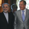 Ngoại trưởng Nga Sergey Lavrov và Ngoại trưởng Iran Ali Akbar Salehi trong cuộc gặp. (Nguồn: AFP/TTXVN)