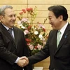 Thủ tướng Nhật Bản Yoshihiko Noda và Phó Thủ tướng Israel Ehud Barak tại Nhật Bản. (Nguồn: AP)