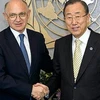 Ngoại trưởng Timerman gặp Tổng thư ký Liên hợp quốc Ban Ki-Moon. (Nguồn: jornadaonline.com)