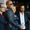 Vin Diesel và đoàn làm phim Riddick trong buổi ra mắt ở Hollywood.(Nguồn: AFP)