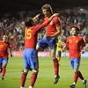 Pha ăn mừng của các cầu thủ Tây Ban Nha. (Nguồn: Getty images)
