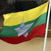 Quốc kỳ mới của Myanmar. (Nguồn: AP)