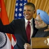 Thủ tướng Ấn Độ Manmohan Singh (phải ) và Tổng thống Mỹ Barack Obama. (Nguồn: AFP/TTXVN)