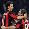 Bộ đôi tiền đạo của Milan: Cassano (trái) và Zlatan Ibrahimovic. (Nguồn: Getty images)