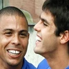 Kaka (phải) và Ronaldo. (Nguồn: Internet)