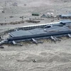 Sân bay Sendai chìm trong biển nước. (Nguồn: AP)