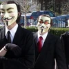 Một số thành viên của nhóm tin tặc lớn nhất thế giới Anonymous. (Nguồn: Internet)