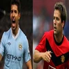 Sergio Aguero (trái) và Michael Owen. (Nguồn: Internet)