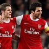 Fabregas và Jack Wilshere khi còn gắn bó tại Arsenal. (Nguồn: Internet)