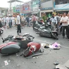 Vụ tai nạn nghiêm trọng tài thành phố Hồ Chí Minh ngày 7/10. (Nguồn: Internet)