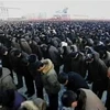 Video hàng vạn người mặc niệm ông Kim Jong-Il