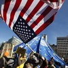 Những người biểu tình tại Washington. (Nguồn: Reuters)