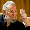 Lãnh tụ Cuba Fidel Castro trong cuộc nói chuyện. (Nguồn: AP)