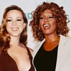 Whitney Houston (phải) và người bạn thân Mariah Carey. (Nguồn: Internet)
