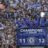 Các cầu thủ Chelsea ăn mừng chức vô địch. (Nguồn: Reuters)