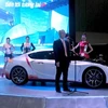 Gian hàng giới thiệu mẫu xe mới của Toyota tại triển lãm ôtô Việt Nam 2011. (Ảnh: Hà Huy Hiệp/Vietnam+)
