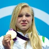 Ruta Meilutyte và chiếc huy chương vàng Olympic danh giá. (Nguồn: Getty)