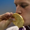 Daniel Gyurta và chiếc huy chương vàng Olympic. (Nguồn: Getty)