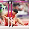 Liu Xiang chia tay sớm Olympic London. (Nguồn: Getty)