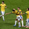 Các cầu thủ Brazil ăn mừng chiến thắng. (Nguồn: Reuters)