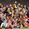 Atletico Madrid ăn mừng siêu cúp châu Âu 2012. (Nguồn: Getty)