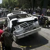 Một chiếc cầu bị sập do động đất gây ra ở Mexico. (Nguồn: AFP)
