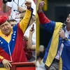 Tổng thống sắp mãn nhiệm của Venezuela Hugo Chavez và ông Henrique Capriles. (Nguồn: AFP)