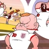 Bức hình biếm họa về Rooney. (Nguồn: Goal)