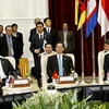 Thủ tướng Nguyễn Tấn Dũng dự Đối thoại Toàn cầu ASEAN. (Ảnh: Đức Tám/TTXVN)