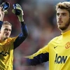 Anders Lindegaard (trái) khó có khả năng cạnh tranh với de Gea. (Nguồn: news.thegoalkeeperco.com)