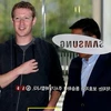 Mark Zuckerberg tại trụ sở của Samsung. (Nguồn: Yonhap)