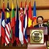 Tổng thư ký ASEAN Lê Lương Minh phát biểu khai mạc lễ kỷ niệm. (Ảnh: Trần Hiệp/Vietnam+)
