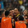 Các cầu thủ Barcelona ăn mừng chiến thắng. (Nguồn: AFP)