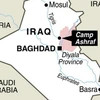Vị trí khu trại Ashraf. (Nguồn: AFP)