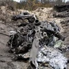 Xác chiếc máy bay trực thăng Mi-17 bị bắn rơi. (Nguồn: worldtribune.com)