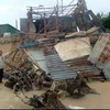 Căn nhà của ông Nguyễn Chính Tình đã bị sập đổ hoàn toàn vào ngày 5/11 do biển xâm thực vào đất liền. (Ảnh: Báo Bà Rịa-Vũng Tàu)