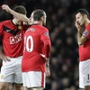 Sự thất vọng của các cầu thủ Manchester United sau trận thua trước Aston Villa. (Ảnh: Reuters)