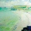 Bức tranh "Beach in Pourville" của danh họa Claude Monet. (Ảnh: AP)