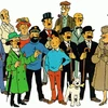 Các nhân vật trong bộ truyện Tintin. (Ảnh: TT&VH) 