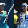 Zheng Jie (trái) và Li Na cùng có mặt tại vòng tứ kết Australia Open 2010. (Ảnh: Getty Images)