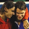 Hai tay vợt hàng đầu Nadal và Federer. (Ảnh: AP)