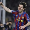 Messi ghi bốn bàn trong chiến thắng của Barca trước Arsenal. (Ảnh: Reuters)