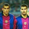 Rivaldo và Guardiola khi còn sát cánh bên nhau. (Nguồn: Internet)