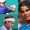 Ba tay vợt của Tây Ban Nha đã giành quyền vào bán kết. (Ảnh: AP/Reuters)