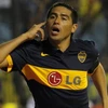 Tiền vệ Riquelme trong màu áo Boca Junior. (Ảnh: Reuters)