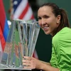 Jelena Jankovic với chức vô địch tại Indian Wells. (Ảnh: Getty Images)