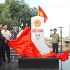 Việt Nam-Campuchia khánh thành cột mốc biên giới phía Việt Nam vào ngày 29/12/2009. (Ảnh: Thanh Vũ/TTXVN)