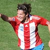 Enrique Vera ghi bàn thắng mở tỷ số cho Paraguay. (Nguồn: Getty Images)