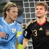 Diego Forlan và Thomas Mueller. (Nguồn: Getty Images)