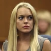 Nữ diễn viên Lindsay Lohan tại phiên tòa ngày 20/7. (Nguồn: Reuters)